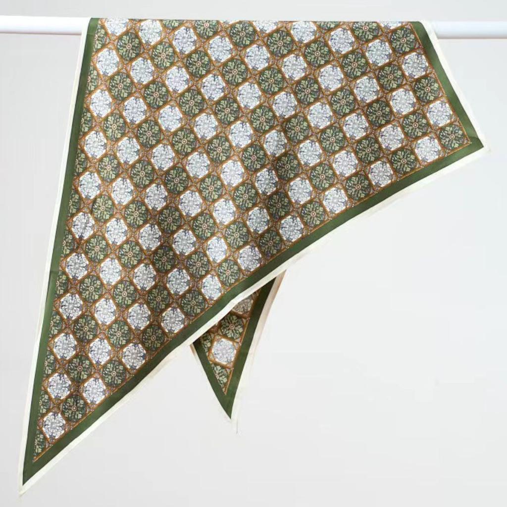 Waist Accessories Triangle Silk Scarf Waist Seal Women'S Decoration With Dress Waist Belt Accessories Scarf Vintage Polka Dots