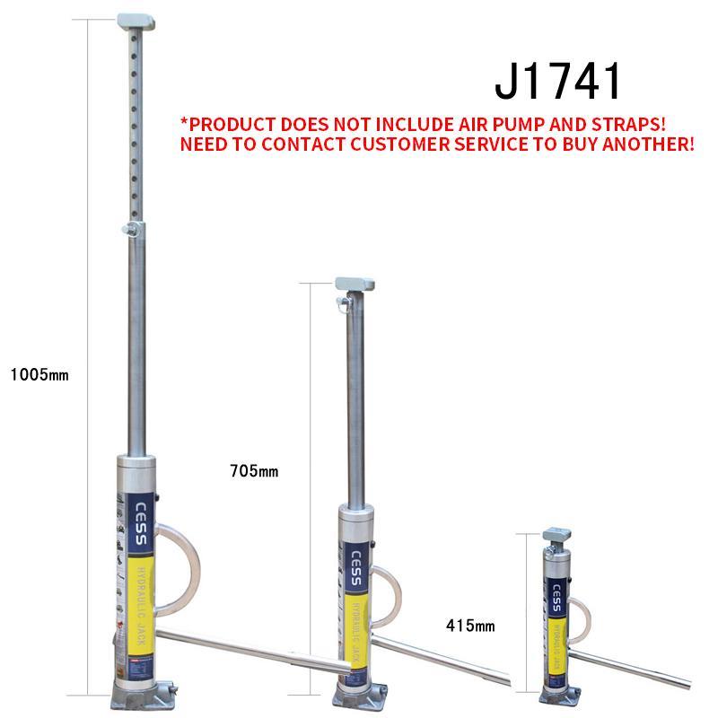 

Hydraulic Jack J1741 Off-Road Trap Rescue Jack 3T Lifting Weight Portable Road Rescue Jack Outdoor Tire Replacement Aid чёрный