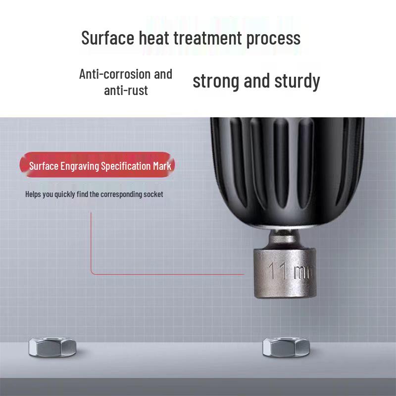 Enhanced Magnetic Hex Bit Set for Electric and Air Wrenches
