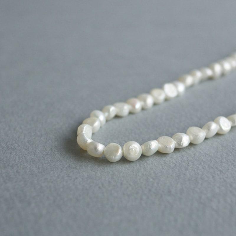 modernlike silver ugly vintage natural ugly freshwater pearl necklace