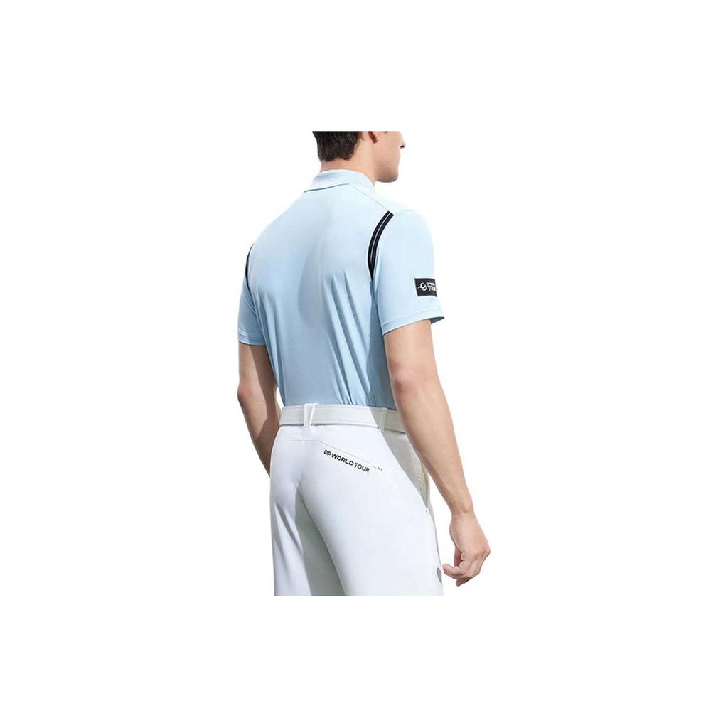 FILA Striped Golf Elite Short Sleeve Polo Shirt Men tops Navy-Blue A11M335108F-LB