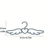 10/20 Pieces Angel Wings Hanger, Cute Heart Hanger, Children's Room Wardrobe Storage, Home Girl Wardrobe Organizer