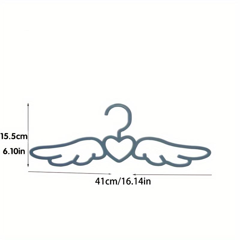 10/20 Pieces Angel Wings Hanger, Cute Heart Hanger, Children's Room Wardrobe Storage, Home Girl Wardrobe Organizer