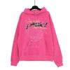 2025 New Fashion Print Letters Spider Web Print Hoodie Hip Hop Plus Size Loose Hooded Sweater Casual Pants Sports Suit