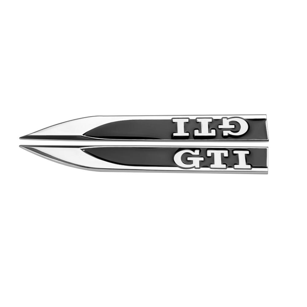 2025 Heißes Auto Metall GTI GTD R Line Logo Seitenkarosserie Kotflügel Emblem Aufkleber Für Volkswagen VW Polo Golf Passat Tiguan Arteon Taigo Ca