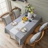 Imitation Cotton And Linen Fabric Dining Table Cloth Waterproof And Oil-Proof High-End Tablecloth Coffee Table Cover Rectangular Tablecloth