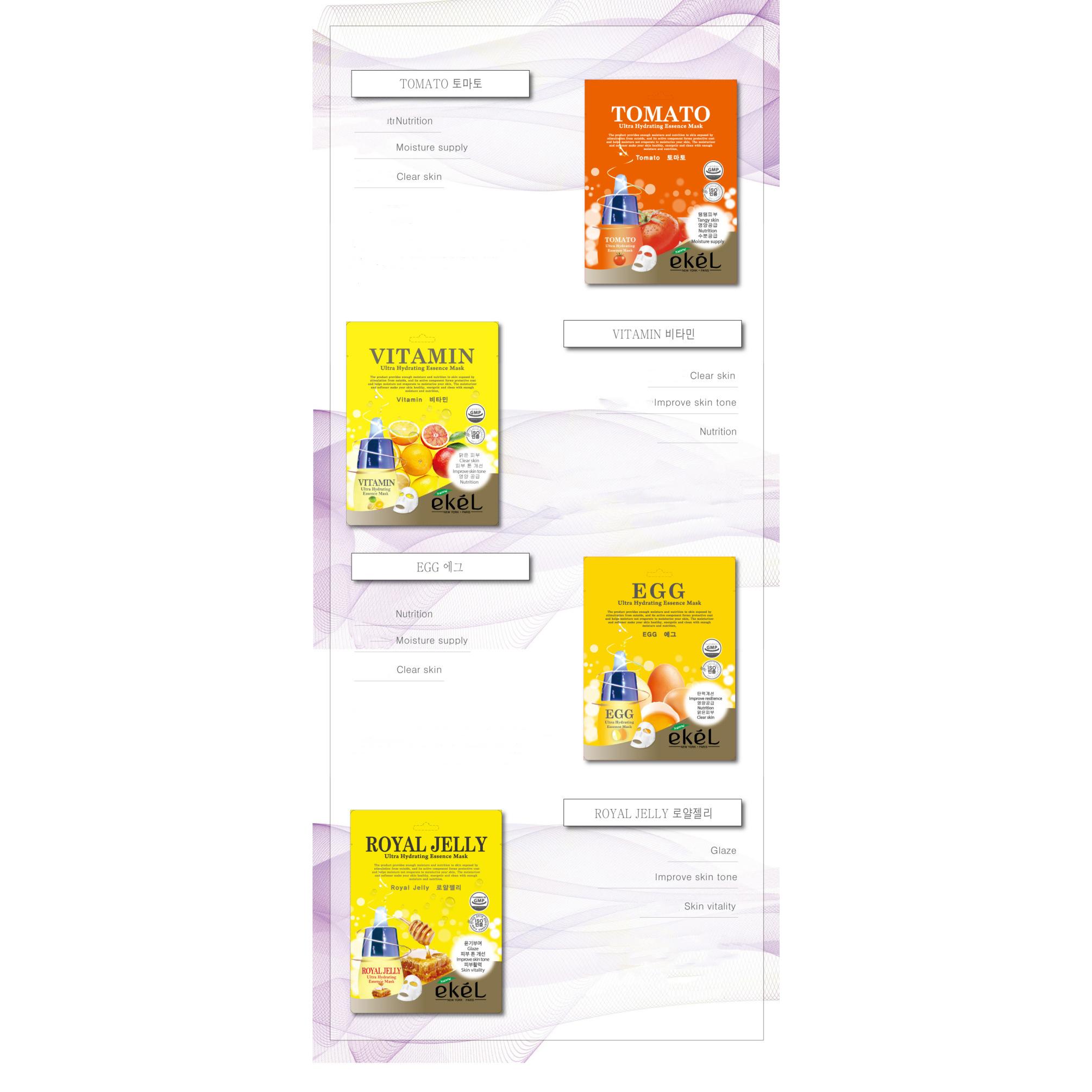 ekeL Ultra Hydraying Essence 3D Mask Pack Random 20Pack — фото 5