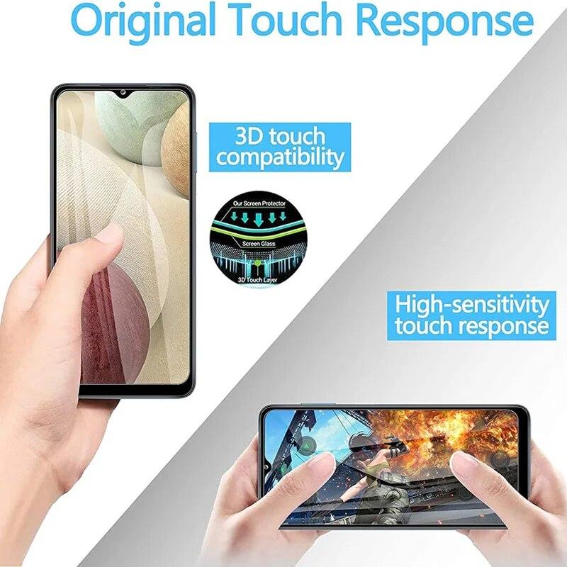 4ks Tvrzené sklo pro Samsung Galaxy A12 A22 A32 A42 A52 A52S A72 A51 A71 A13 A23 A33 A53 A73 5G Ochranná fólie na displej