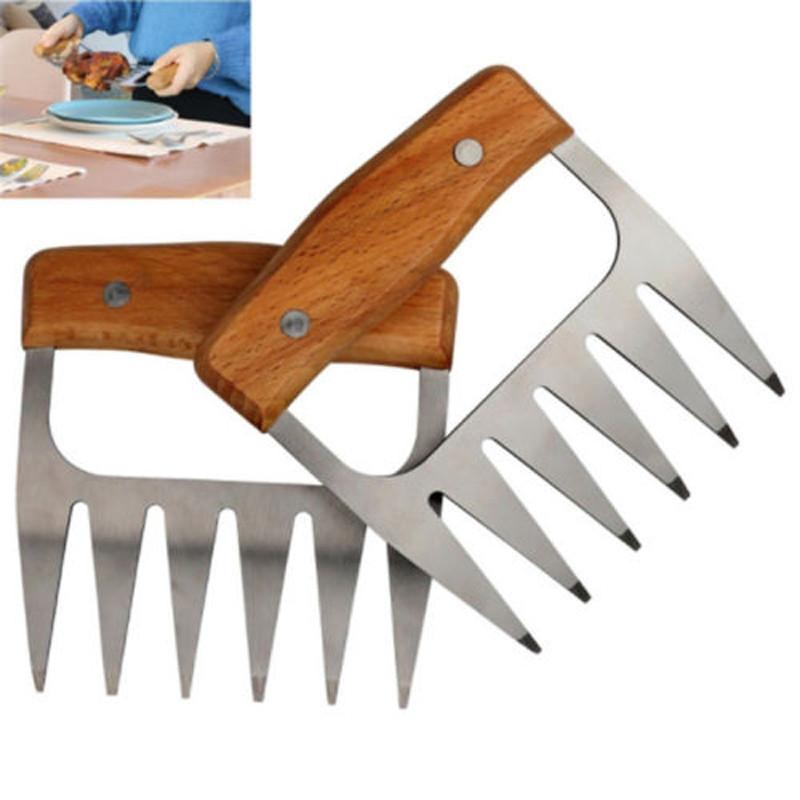 Meat Metal Claws Handler Fork Tongs Pull Shred Pork Toss Shredder Bbq