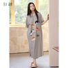 Xuan Liang Women's Summer Thin Cotton Short-Sleeved Super Long Skirt Sleepwear