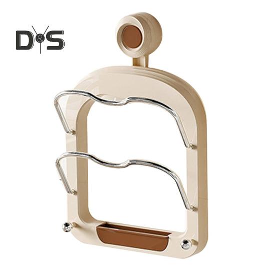 

Держатель крышки кухонной кастрюли с присоской Многослойный дизайн Простая установка Настенный держатель для разделочной доски Стойка-органайзер для крышки кастрюли