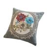 Peony Flower Bedside Soft Cover Backrest Chinese Style Light Luxury Pillow Embroidery