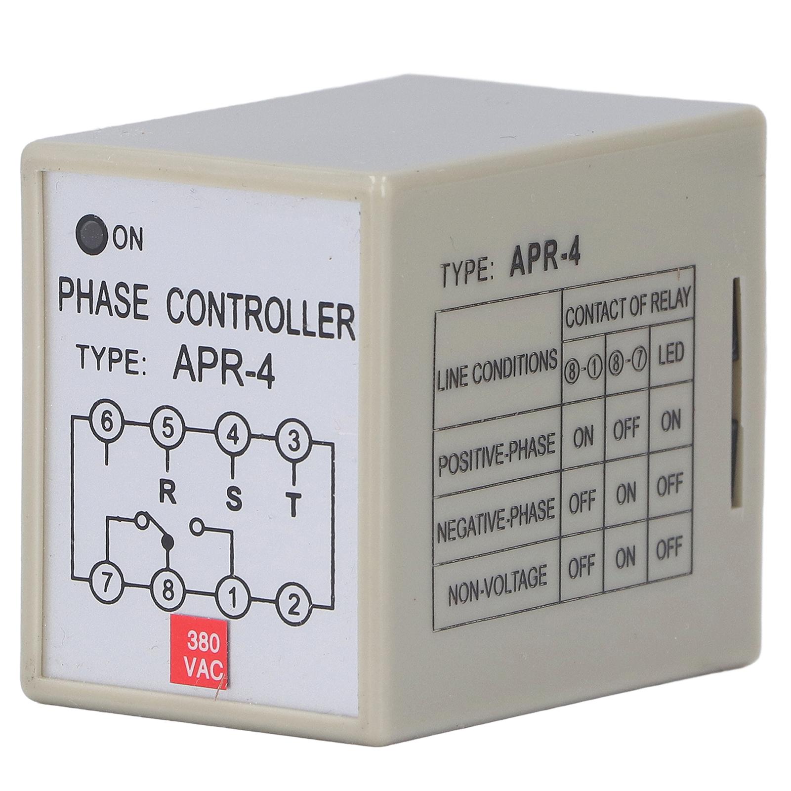 

CKCTELAY Phase Protector Relay Waterproof Motor Protection Device APR‑4 for Pump Fan380V