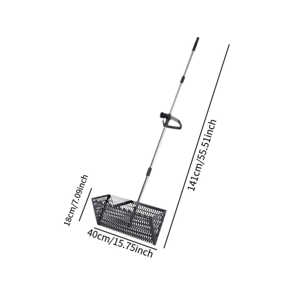 Sand Fleas Rake Sifting Multifunctional Easy Cleanup Premium Telescopic Handle Beach Sifter Deep Shovel Chicken Poop Scooper