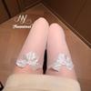 Sex Stockings Sexy Black White Stockings Stockings Bow Thin Knee Socks Pure Desire Thigh Socks