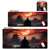 Game Mouse Pad Japanese Samurai Devil Mousepad Black Gamer Desk Mats Esports Mouse Pad Carpet Gaming Accessories Cool Table Mat