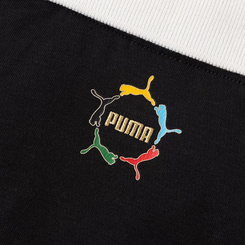 Puma Polo Shirt Short Sleeve Casual Breathable Sports Women Tops Black 629235-01
