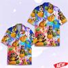 Funny Tropical Fruit Pattern Hawaiian Shirts 3d Printed Pineapple Button Men's Shirt Summer Short Sleeve Quick Dry Lapel Blouse