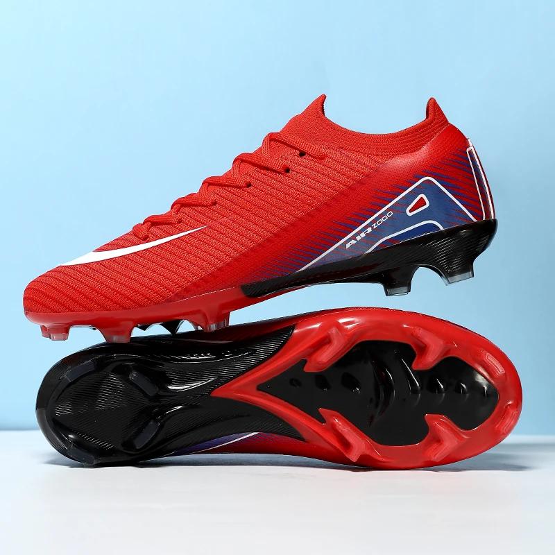 Neue Herren Fußballschuhe Stollen Lange Spikes Outdoor Sport Fußballschuhe Erwachsene Training Jungen Rutschfest Atmungsaktiv Spiel Bequem