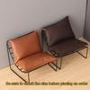 Dollhouse Miniature Iron Sofa Chair Leather Cushion Back Chair Furniture Model Dolls Living Room Scene Model Decor Toy