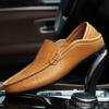 Mode Original Herrsneakers Äkta Läder Casual Herrskor Andningsbara Plattbottnade Utomhus Halkfria Loafers Zapato Para Hombre