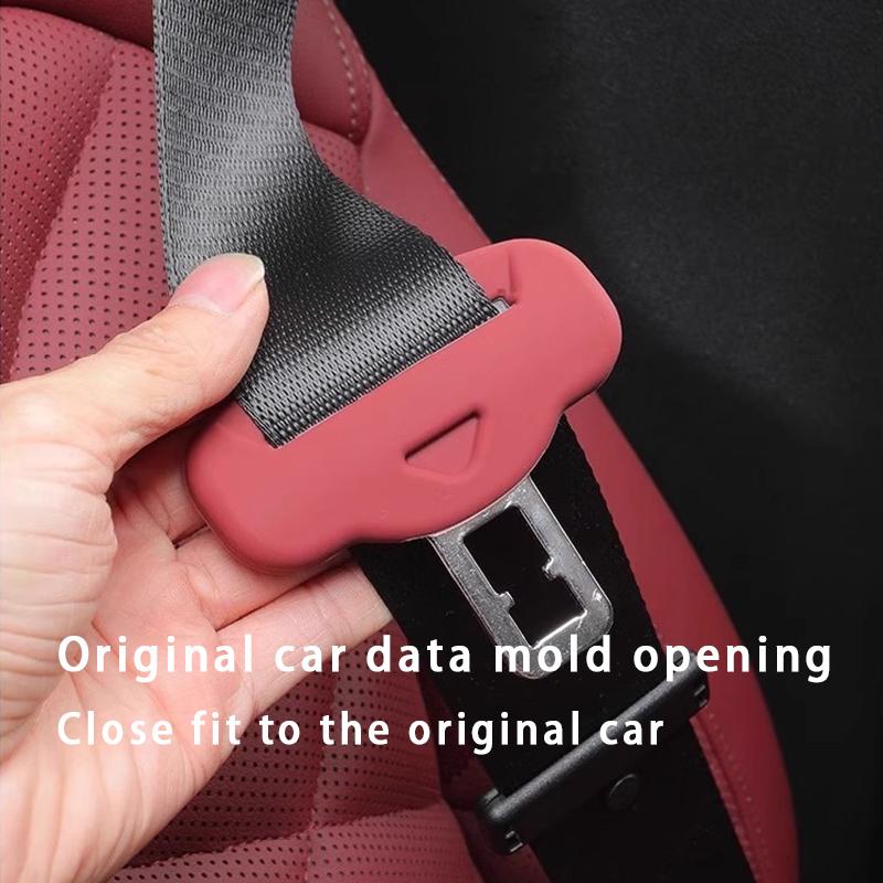 5pcs Car Seatbelt Buckle Cover Silicone Front Rear Seat Belt Buckle Cover Accessories For BMW X3 G45 X5 G05 X7 G07 2025