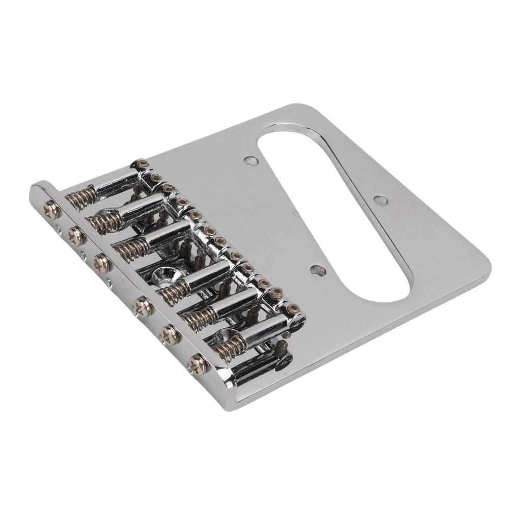 6 Saddle Electric Guitar Bridge L Shape Design Saddle Bridge Hardtail Bridge For Electric Guitar