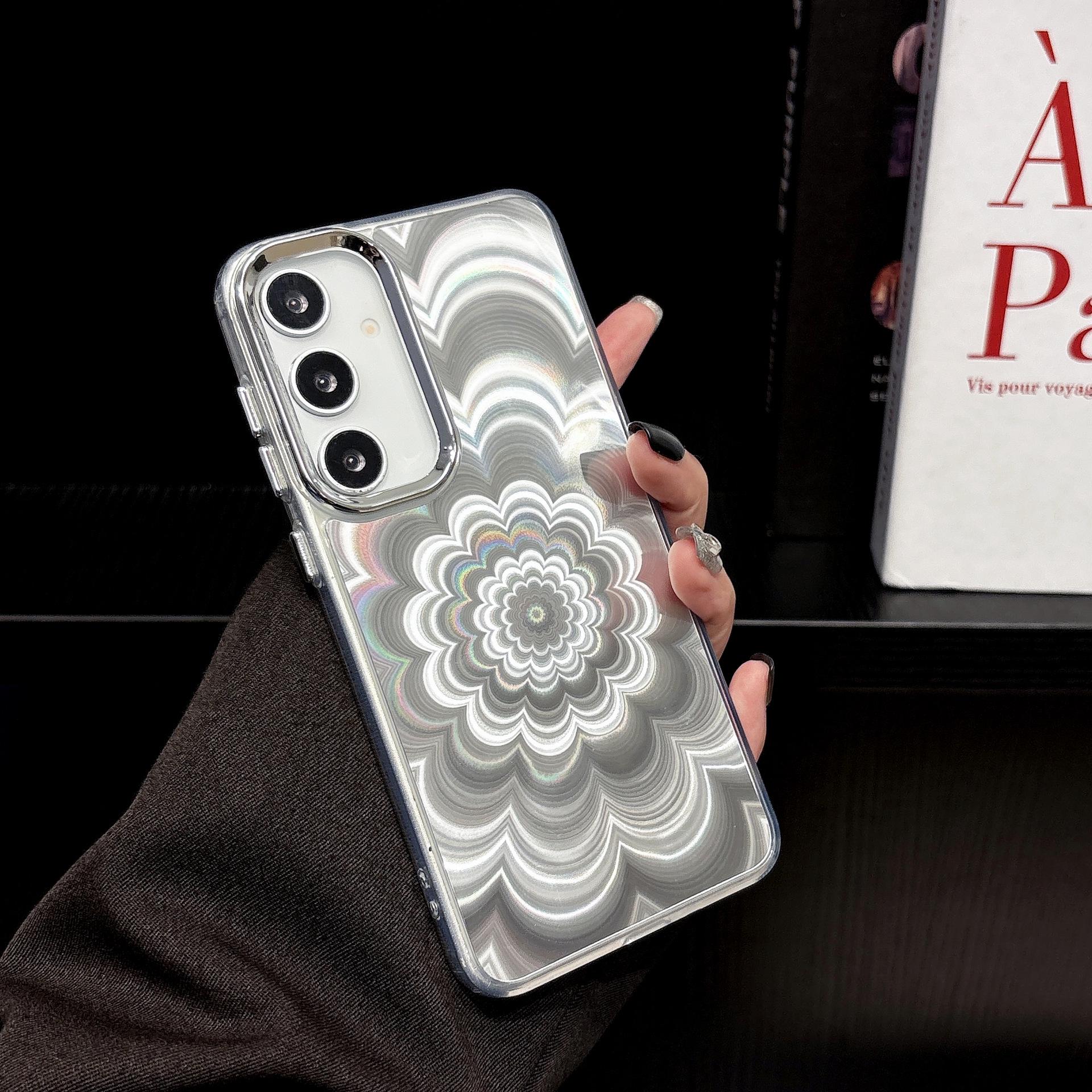 

Кристальный чехол «Цветок-призрак» для Samsung S26 Ultra, Note 20 Ultra, A57/A12/M12 5G/4G S23 FE