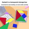 Wooden Kids Tangram Puzzle With Bright Colors For Early Learning Development And