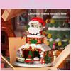 Christmas Village Set With Abs Plastic Blocks For Kids Holiday Gift