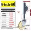 Shock-Absorbing Rubber Silent Wheel Caster (2" to 5") - Polyurethane with Spring Mechanism