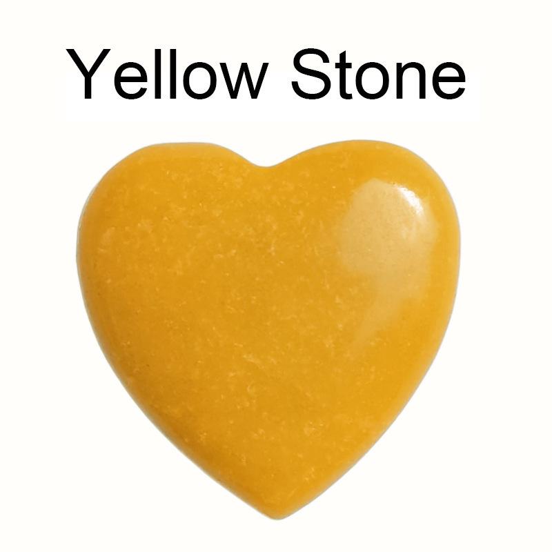 Heart-Shaped Natural Crystal Gemstone Pendant (20mm)