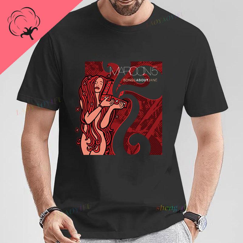 Vintage Popular Rock Band Short Sleeve Ocollar Playera Maroon 5 Tshirt Classics Adam Levine Camisetas Unisex Unisexs Shirts Unisexs