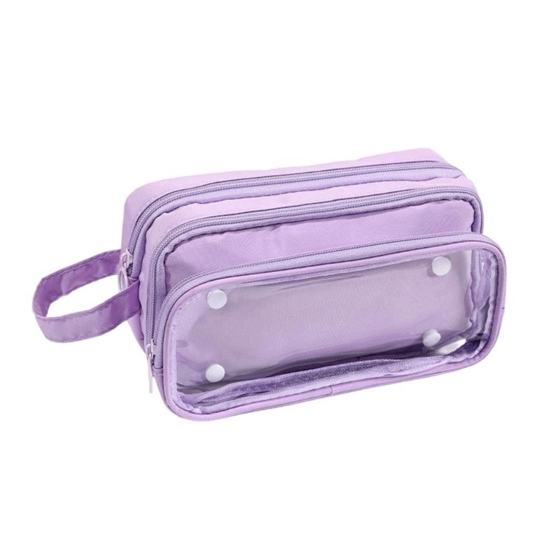 Big Capacity Pencil Case Multi Layered Pencil Case Detachable Pencil Pouches Pen Organizers Bag Travel Makeup Pouches