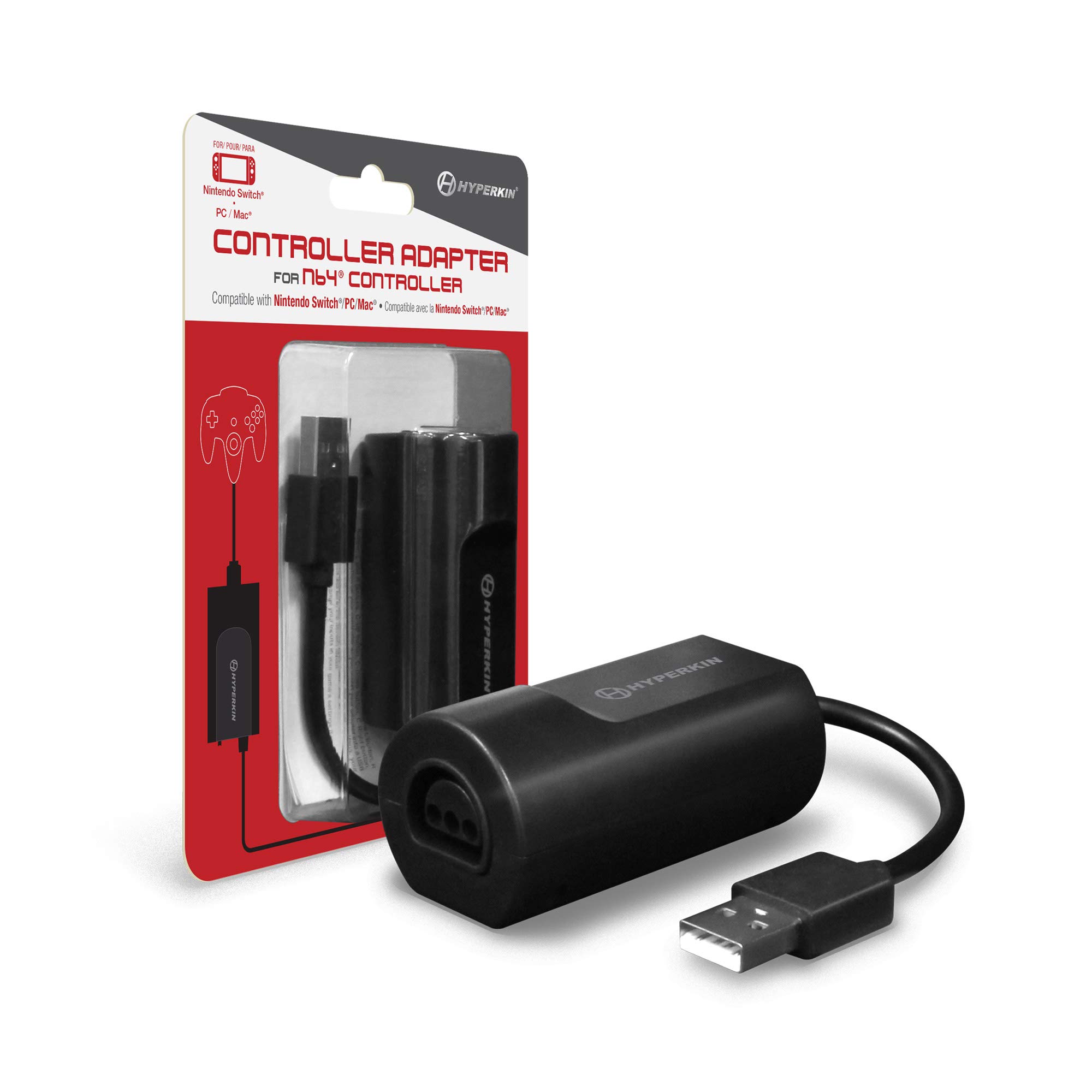 

Controller Adapter for Controller that connects HYPERKIN N64 controller to Nintendo N64® Switch®/PC/Mac®