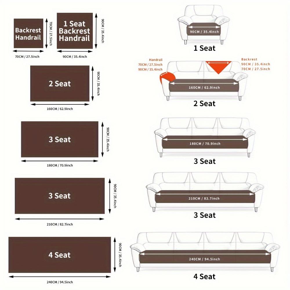 1pc Plush Sofa Slipcover/Pillowcase, Thickened Couch Cover Four Seasons Universal Furniture Protector for Bedroom Office Living Room Home Decor