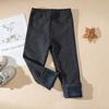 Winter Girls' Long Trousers Thickened Fleece-lined Tight-fitting Elastic and Slim-fitting Candy-colored Keep Your Princess Cozy