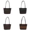 Ethnic Style Tote Bag For Women Large Capacity Summer Fashion With Zipper Closure For Daily Use