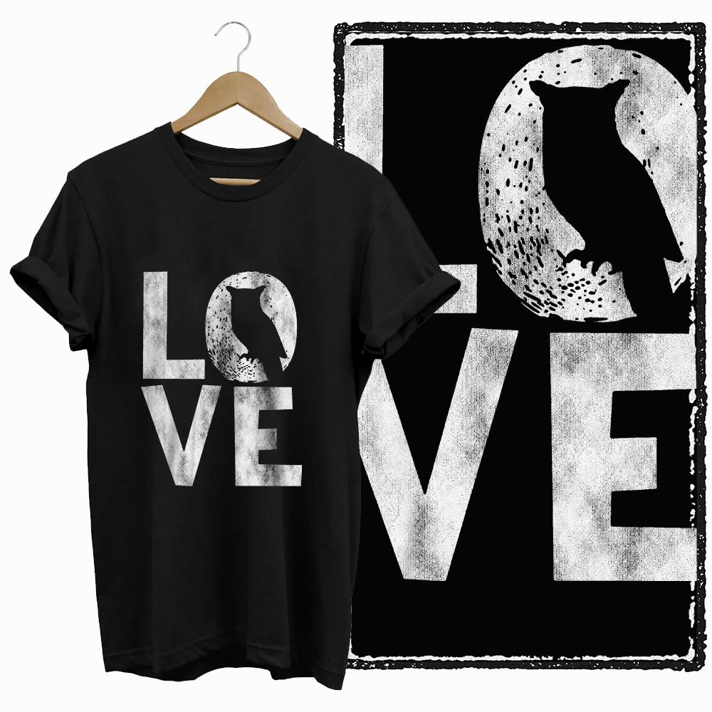 Coolmind DB 100% Cotton owl Print Exclusive Graphic women T shirt Cool BLACK women tshirt big size tshirt for women tee shirt