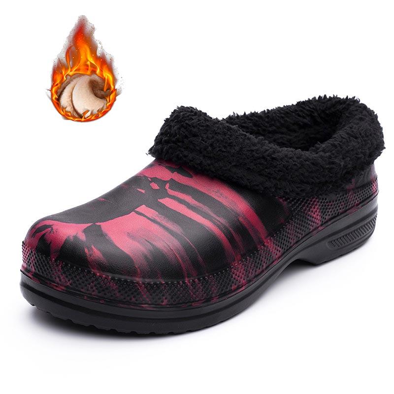 Fashion Men Working Chef Shoes Non-slip Waterproof Casual Loafers Winter Hospital Woman Medical Shoes Oilproof Kitchen Flats Male