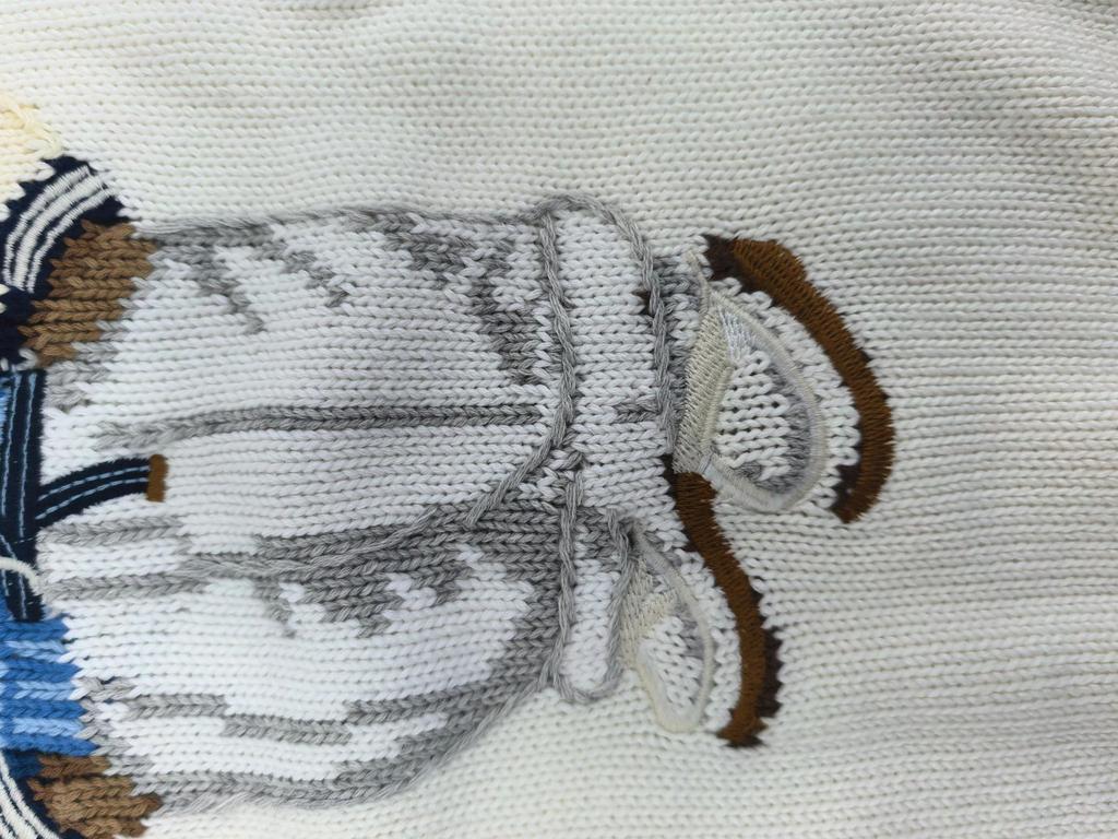 Women's 2025 Heavy-Duty Pure Cotton Little Bear Sweater: High-Quality, Scanable, Perfect for Autumn & Winter