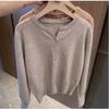 New Fashion Women's Fleece Knit Loose Short Cashmere Sweater Round Neck Warm Korean Sle Casual Female Sweater Top Cloting