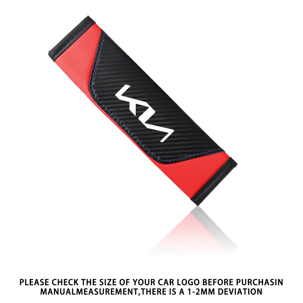 2026 Hot Car Sticker 2pcs Car Seat Belt Shoulder Protector Cover Safety Belt Padding Pad for Kia Sportage 3 Rio K2 Ceed Carnival