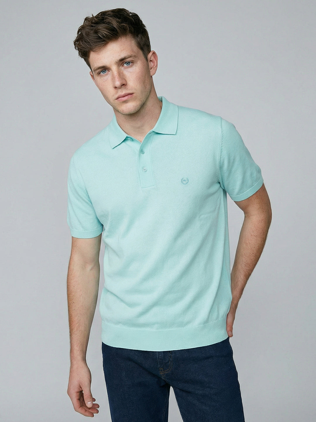 Monte Carlo Men Smart Fit Sea Green Tshirt S салатный