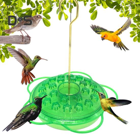 Bird Feeder Flower Shape Design Hummingbird Feeder All-Weather Water Drinker Integrated Flower Core Soaking Bird Feeder