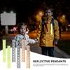 6Pcs Reflective Straps Pendant Keychain For Outdoor Camping Night Running Cycling Backpack Safety Lightweight Bright Keyrings