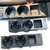 New Double Hole Car Styling Front Center Console Storage Box Coin + Cup Holder For BMW E46 Series 1999-2006 51168217953