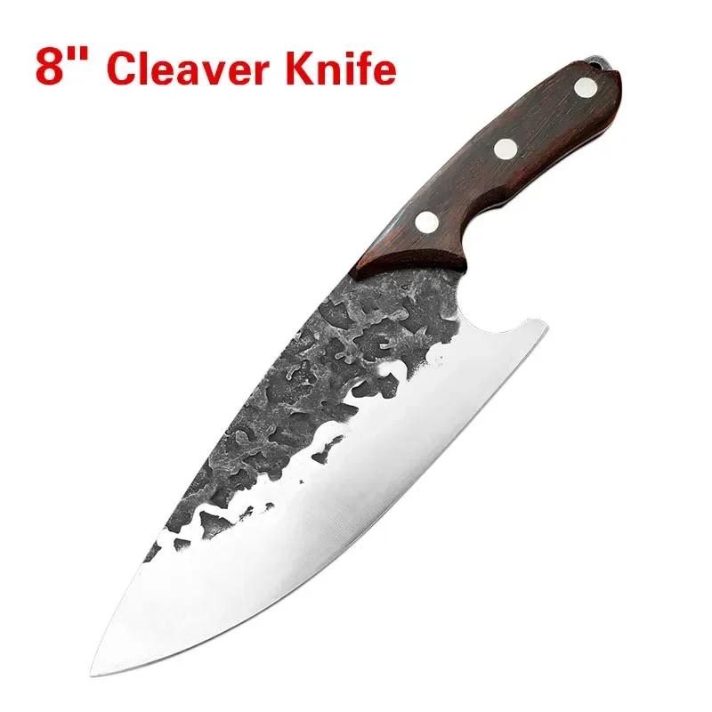 Handmade Slicing Knife Cleaver Meat Chopping Vegetables Kitchen Knives Butcher Boning Knife High Steel Blade Chef Cooking Knife