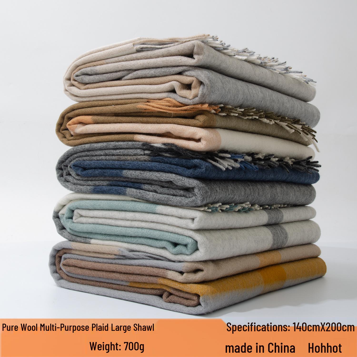 

Плед из чистой шерсти в клетку - Четыре сезона, Кондиционирование и Отдых Teal Green Plaid