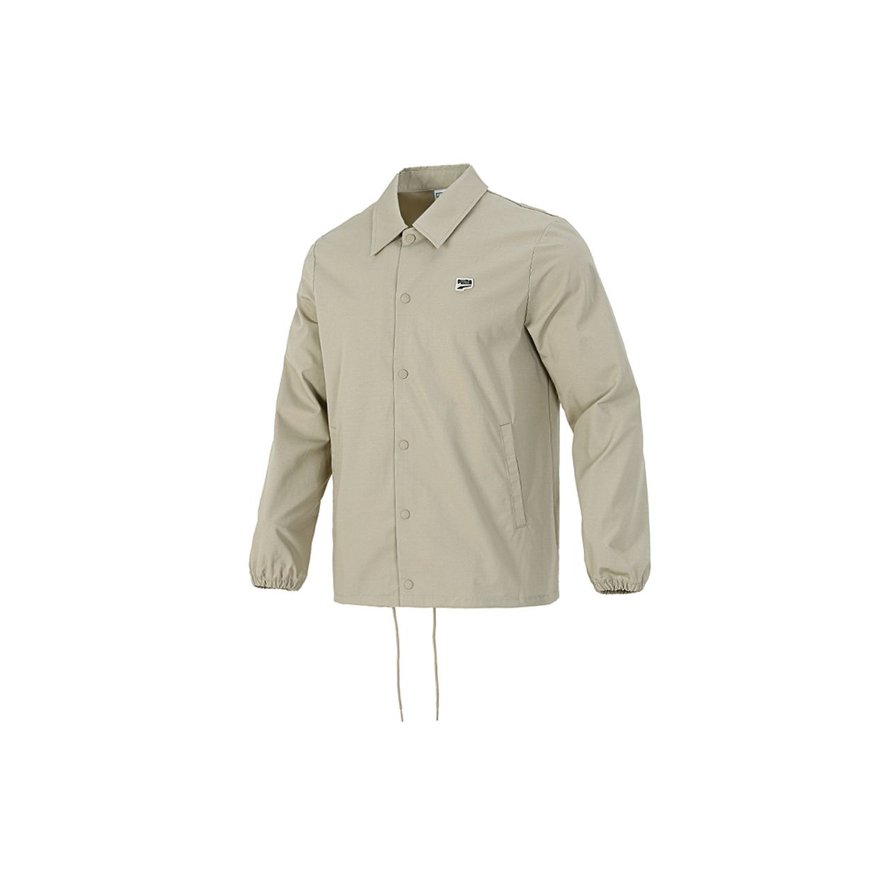 

PUMA Embroidered Small Label Solid Color Logo Sports Woven Jacket Khaki 532172-42 S